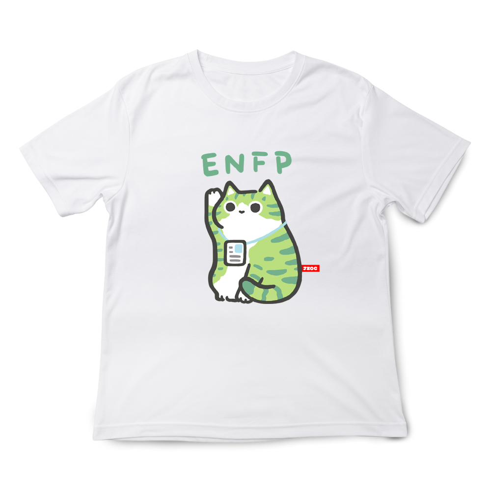 JZ TEE MBTI Cat ENFP - The Campaigner Graphic Tee, , large
