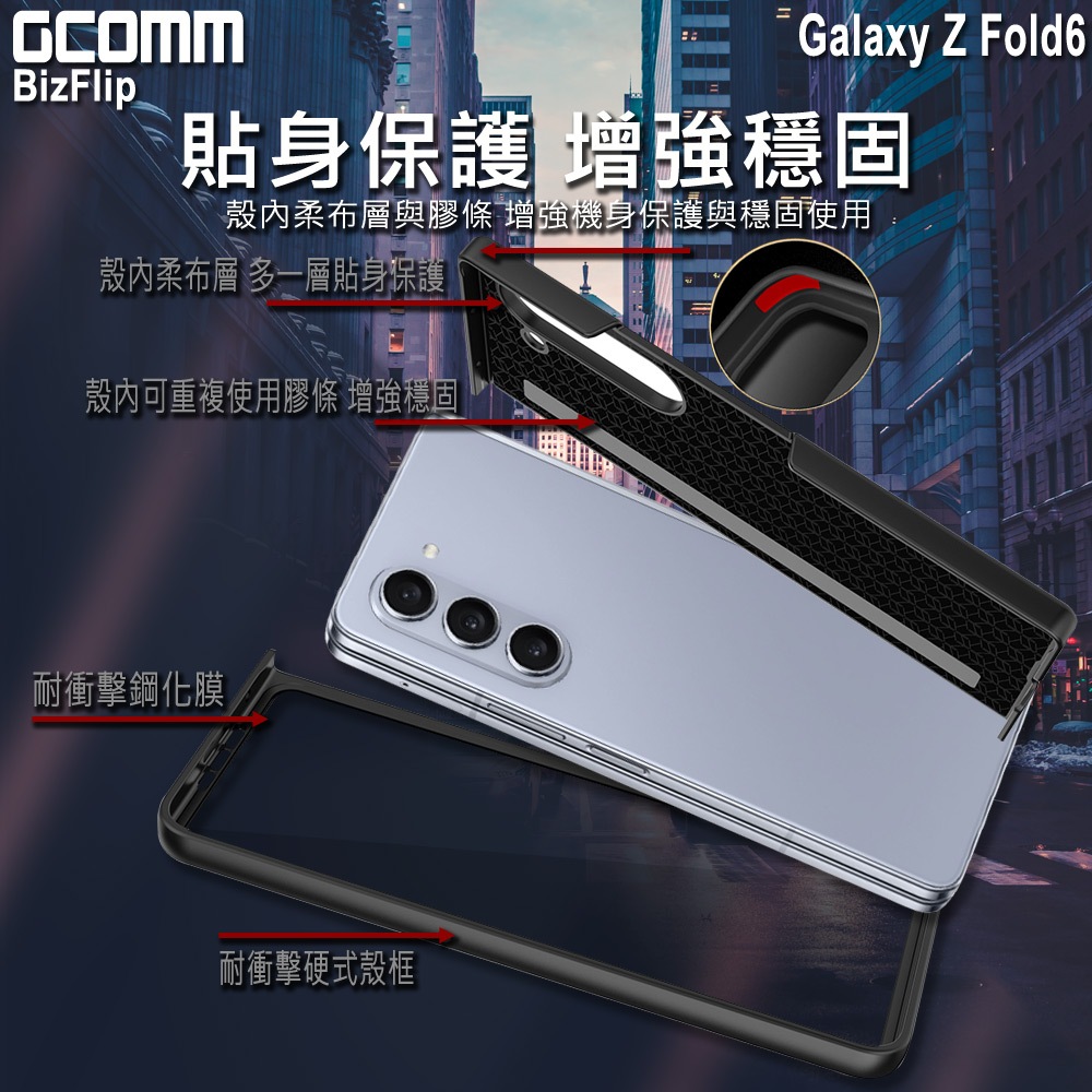 GCOMM 三星 Z Fold6 雙卡皮套 BizFlip, , large