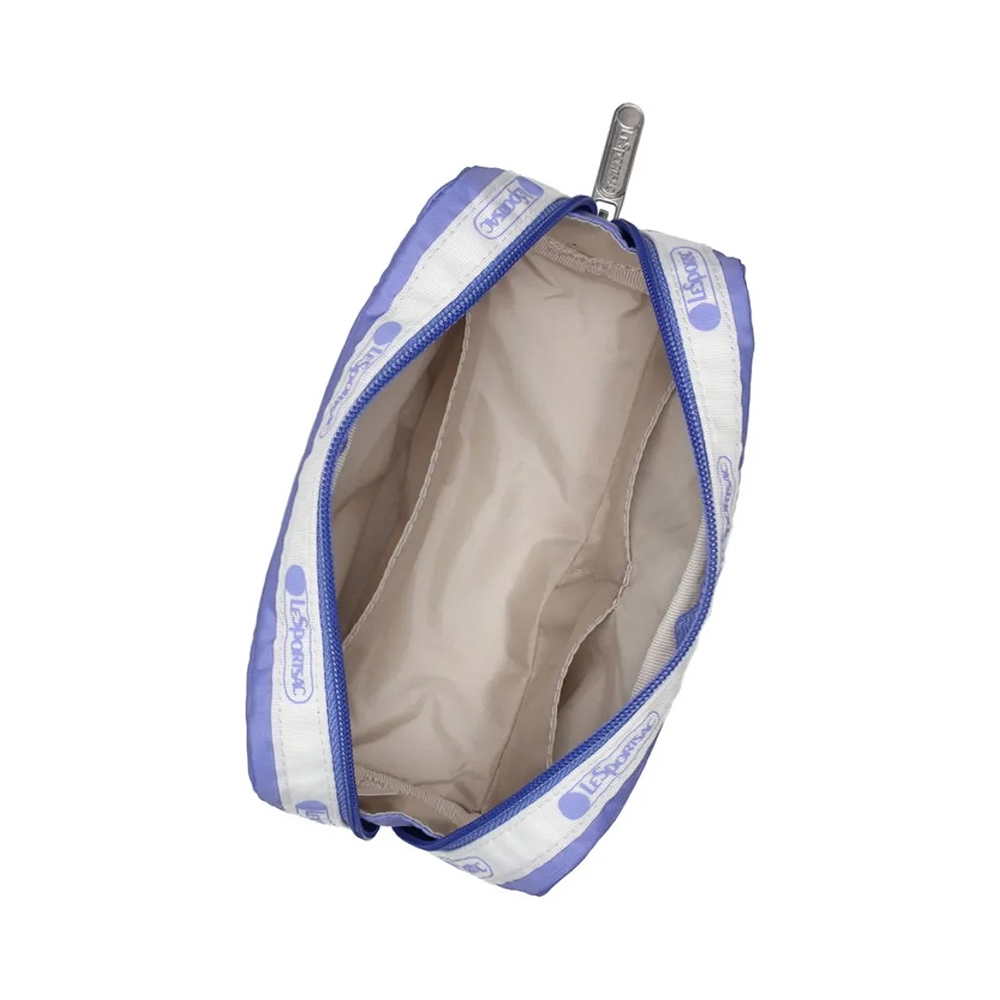Lesportsac Rectangular Cosmetic 立體長形收納化妝包/ 品牌LOGO 紫羅蘭色, , large