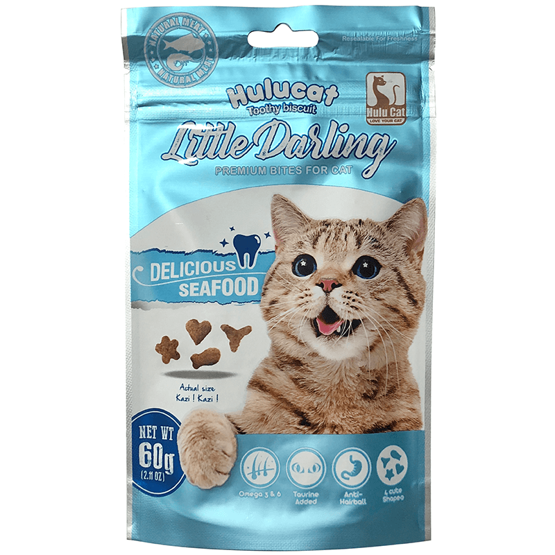 Hulucat Toothy Biscuit - Seafood, , large