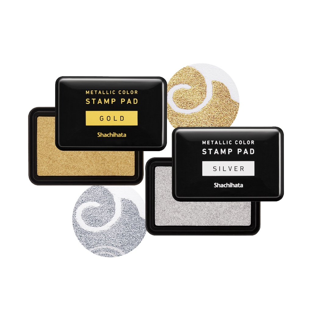 日本Shachihata 金屬色印台-金色/銀色(SHMP-2)金
