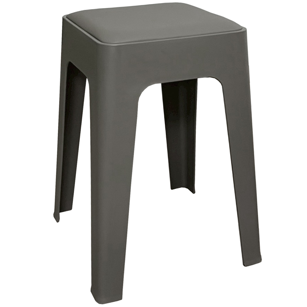 【AOTTO】莫蘭迪貓抓皮加厚疊加方形椅凳2入-灰色(ID-001GR*2), , large