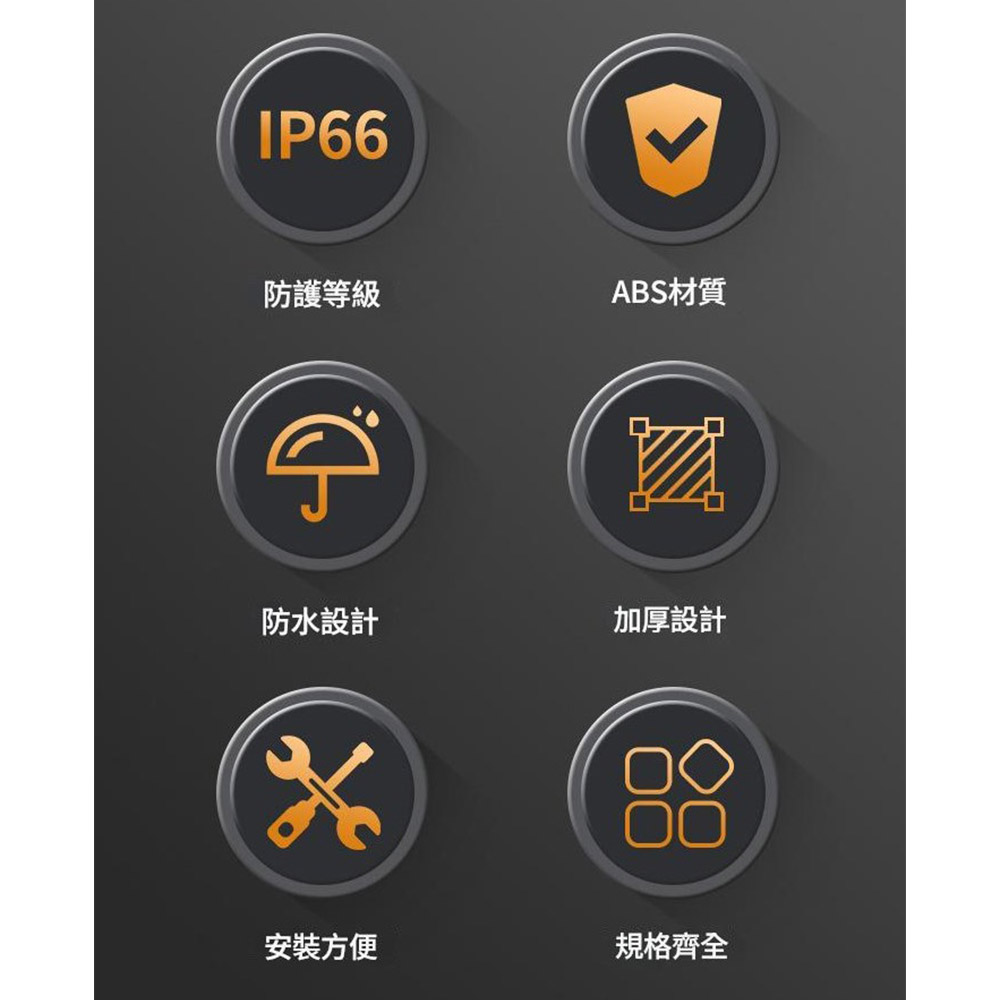 Waterproof switch, dual control, narrow design, , large