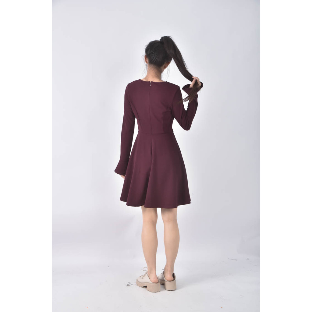(XS（含）以下) only酒紅色洋裝二手衣, , large
