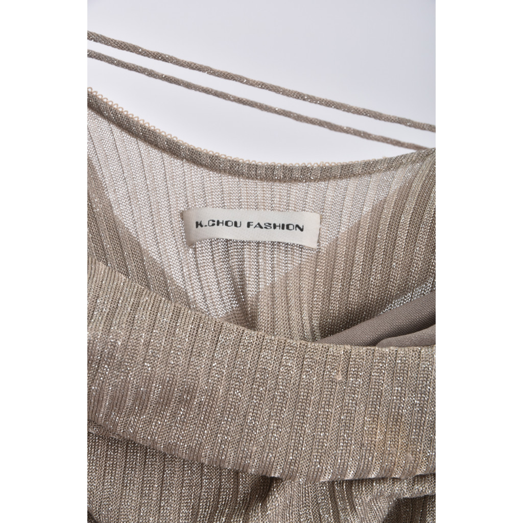 (S) k chou fashion綁繩綠色洋裝二手衣, , large