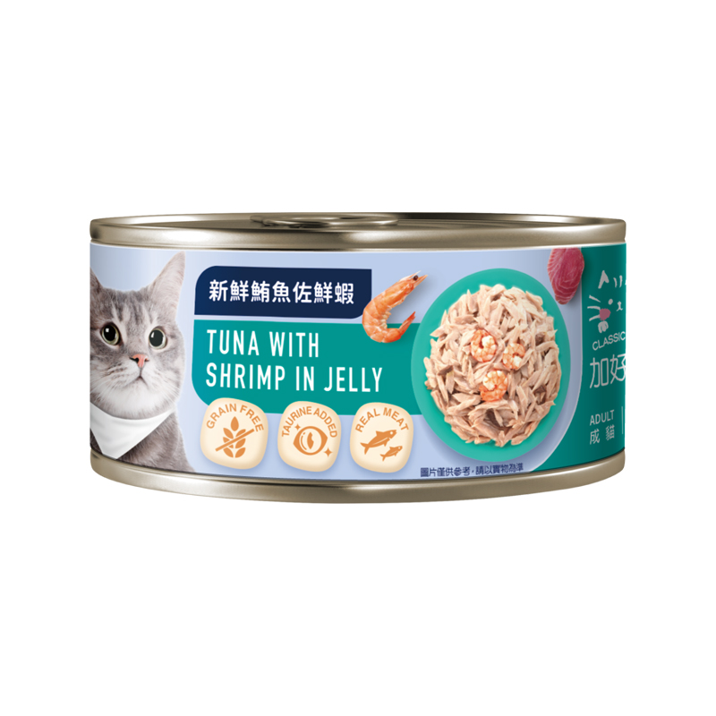 【Classic Pets 加好寶】無穀貓罐 (80g*24罐)-新鮮鮪魚佐鮮蝦, , large
