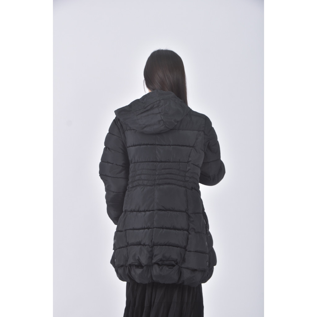 (2XL) xin xin質感連帽黑色外套二手衣, , large