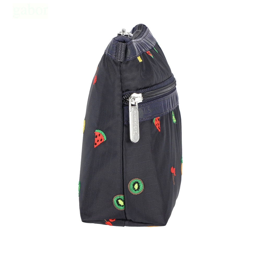 LeSportsac Cosmetic Clutch 雙層拉鍊收納化妝包 -鮮果彩繡, , large