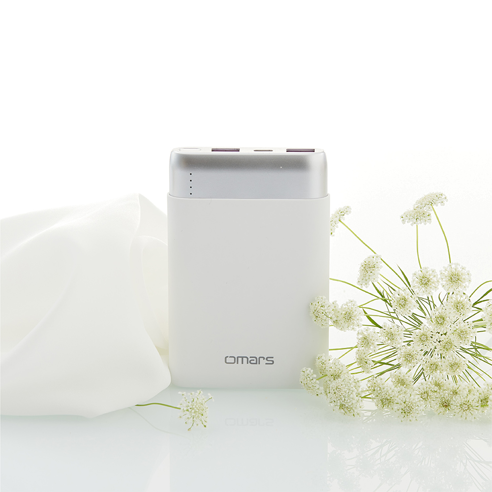 [杰鼎奧拉] omars｜炫彩系行動電源｜10000mAh｜PD20W+QC快充-雪花白, , large