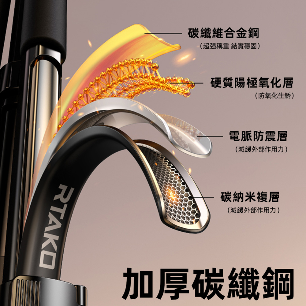 Rtako VT860S Hexagonal carbon steel photography tripod, suitable for cameras and mobile phones, , large