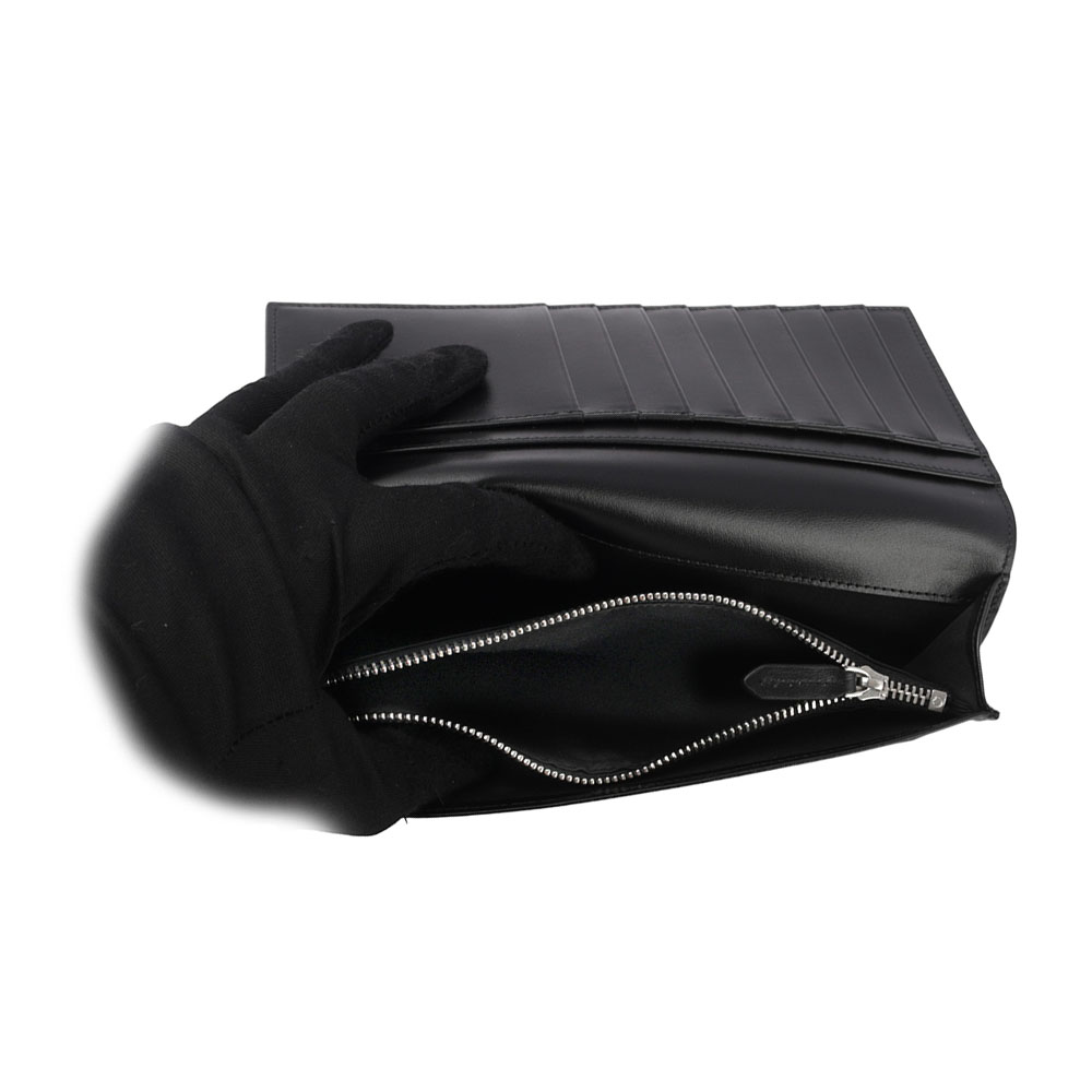 MONT BLANC Meisterstuck 大班系列平滑牛皮14卡對開長夾(黑色), , large