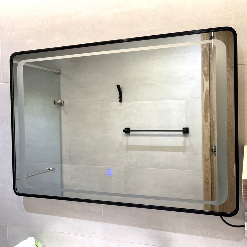 【H&R安室家】 慕尼黑 智能LED發光觸控燈鏡(掛鏡/浴鏡/化妝鏡/鏡子) ZA0198, , large