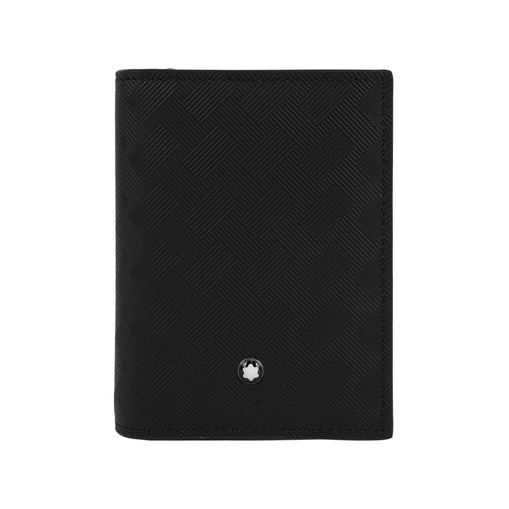 MONT BLANC Extreme 3.0 風尚系列對開4卡卡片夾/名片夾(黑色)