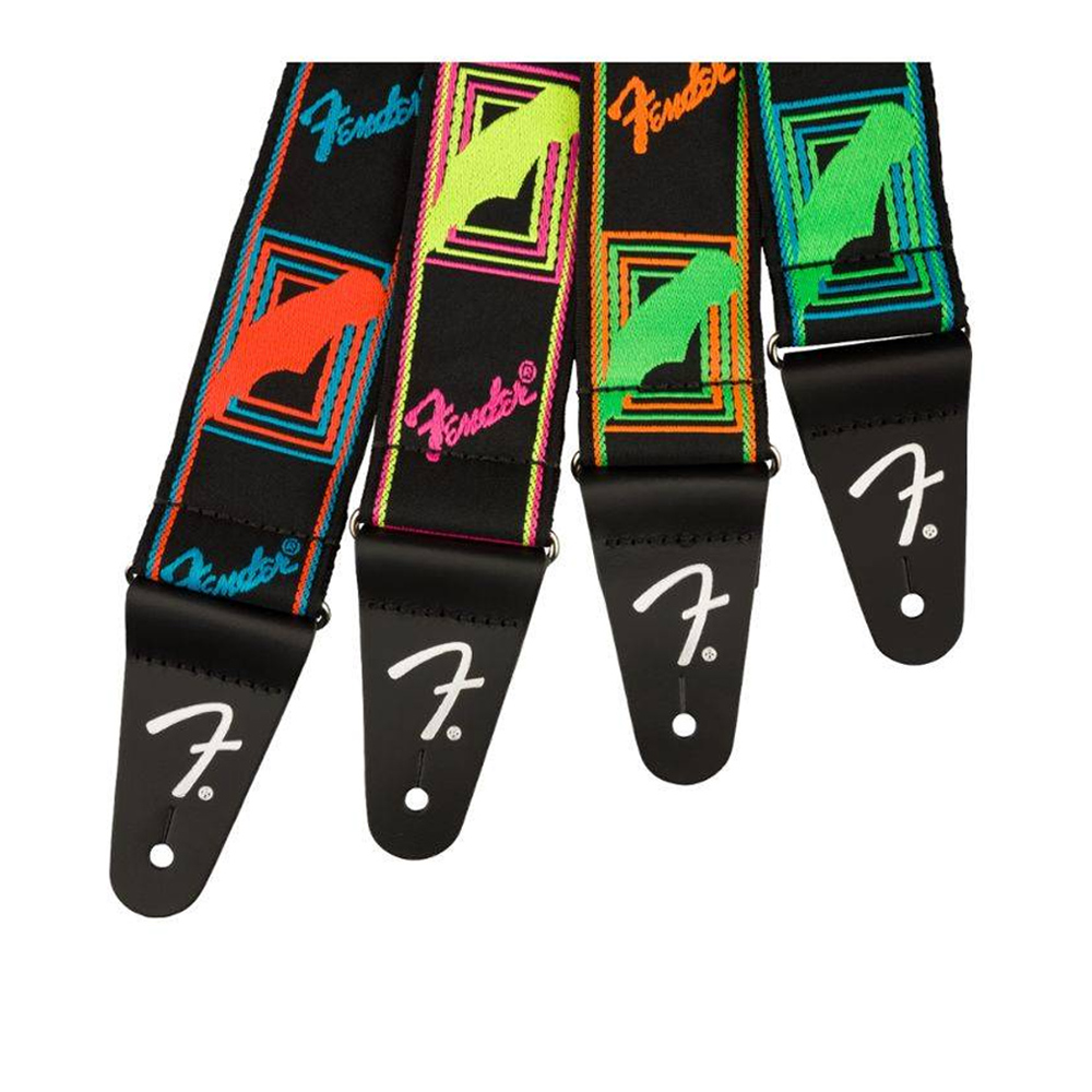 Fender Neon Monogrammed Strap 吉他背帶 藍橘【敦煌樂器】, , large