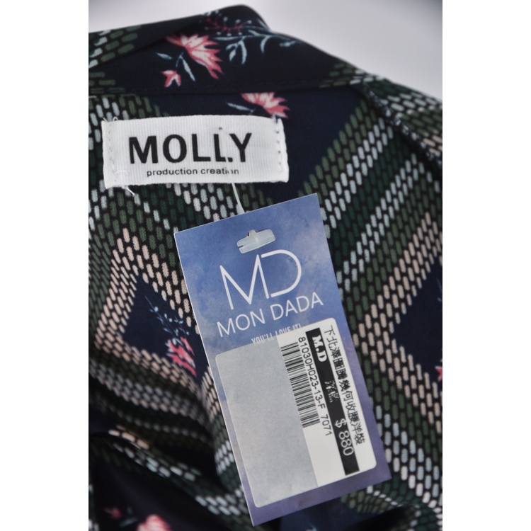 (S) molly質感綠色洋裝二手衣, , large