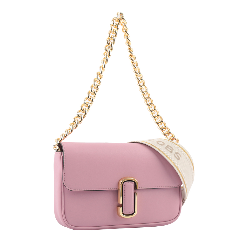 Marc Jacobs THE J MARC 平滑牛皮翻蓋二用包/紫丁香, , large