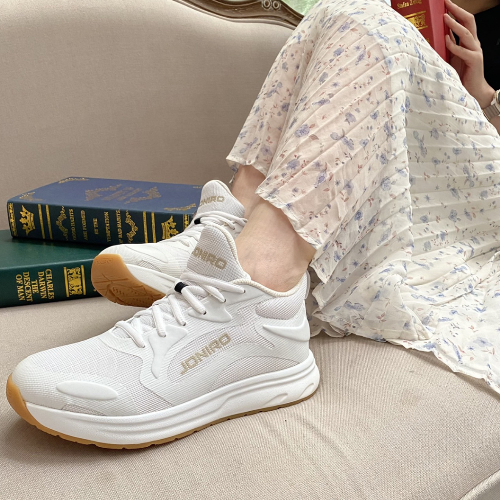 【JONIRO】台灣製造 Buzzer 運動鞋 女鞋 經典款 休閒鞋 百搭 白色 復古 小白鞋(部分鞋款有現貨), , large