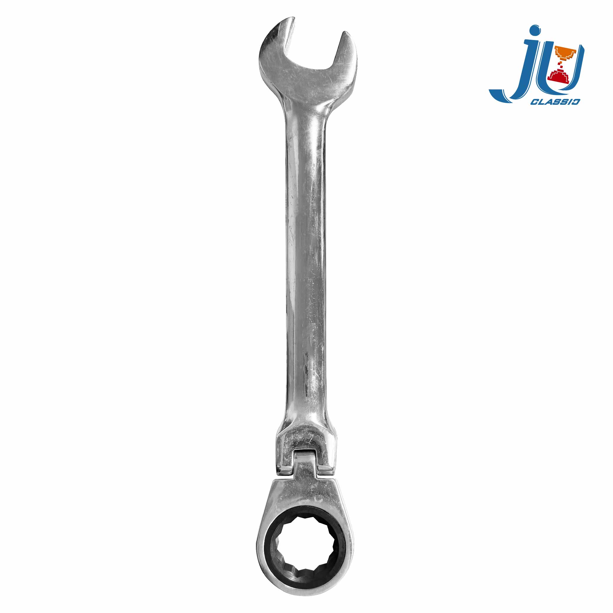 Bent ratchet split wrench (16/18/19/21/22/23mm) for screw tightening, automotive and motorcycle repair, hex wrench, AZ., , large