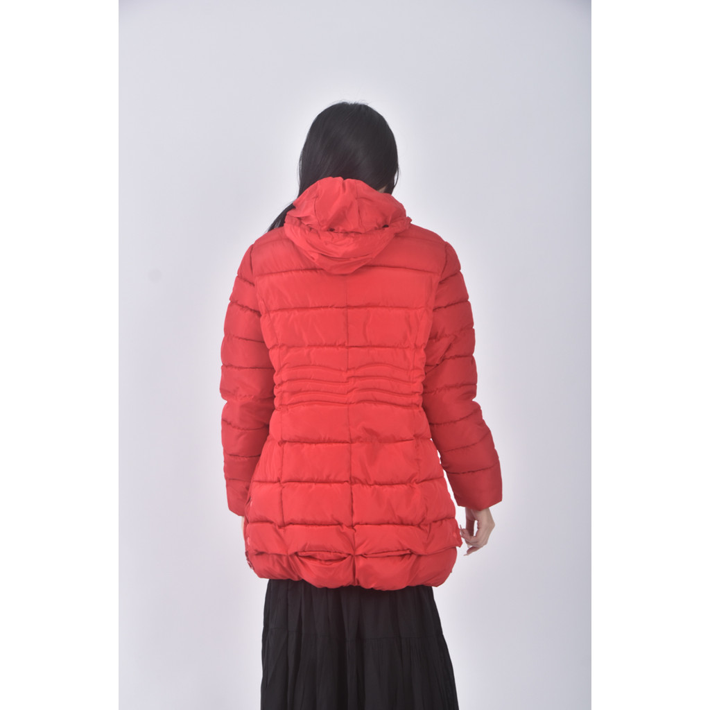 (2XL) xin xin長版面包紅色外套二手衣, , large