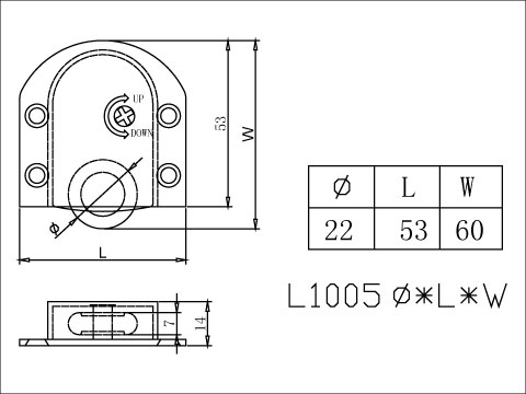 Sliding Door Top Roller, , large
