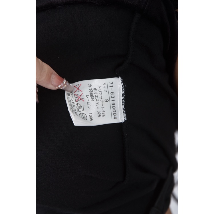 (S) ined質感黑色短袖上衣二手衣, , large