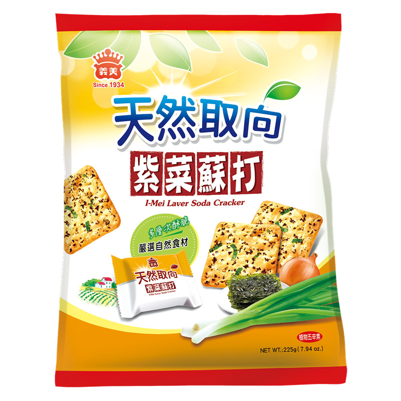 I-MEI LAVER SODA CRACKER 225G, , large