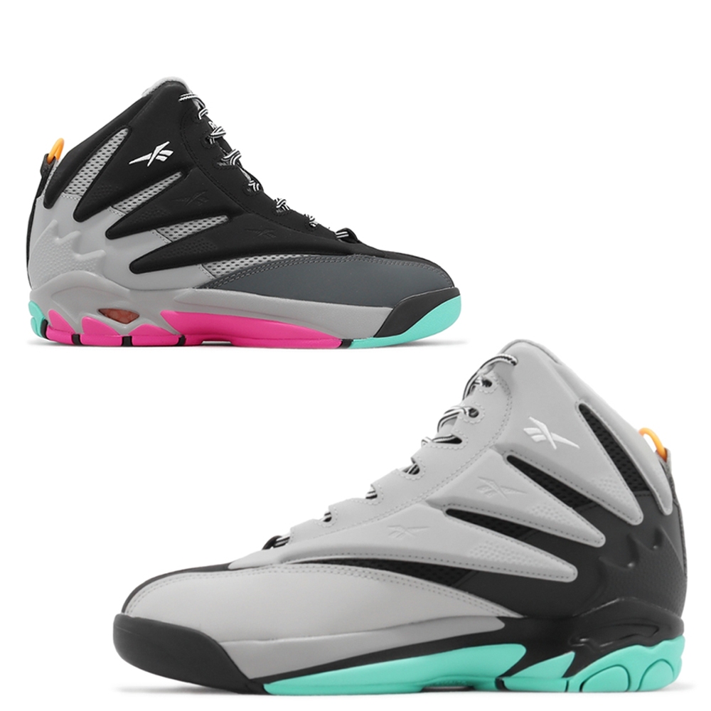 REEBOK THE BLAST 籃球鞋 高筒 復古 運動鞋 黑灰粉 100033877 【樂買網】US13 US14, , large