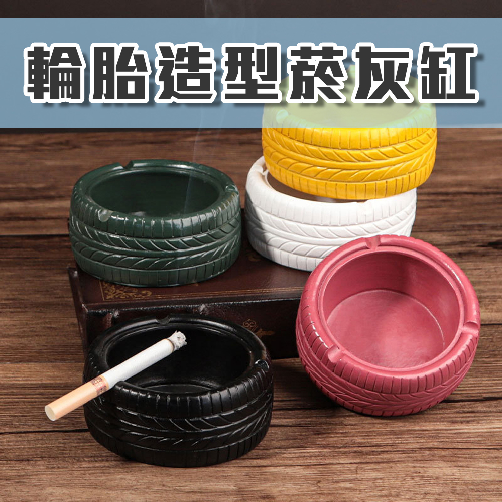 Smoking in Style 【Tire Ashtray】Vintage vibe &mdash; looks great as both an ashtray and a decorative piece., , large