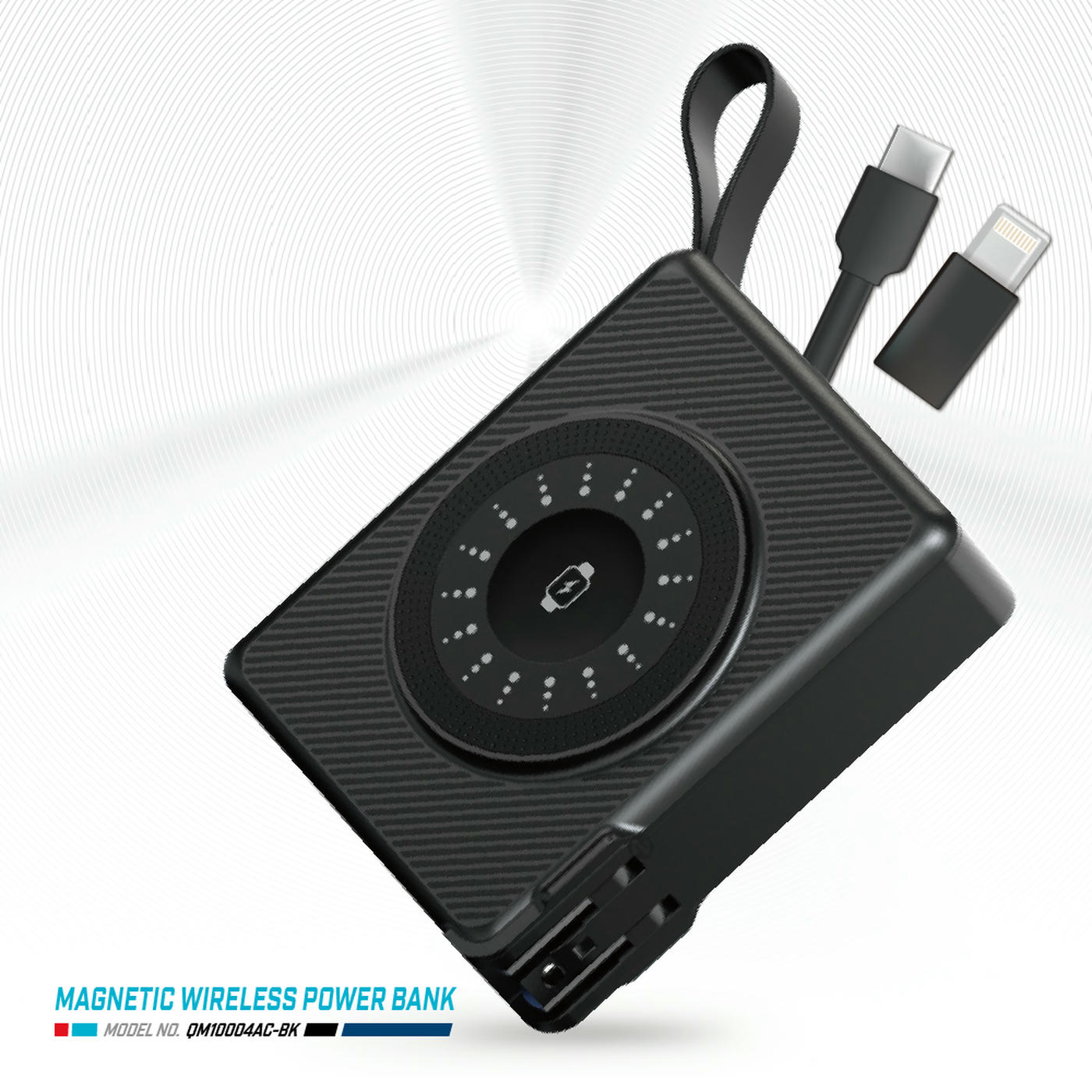 ENERGIZER 10-in-1 Wireless Power Bank 10000mAh QM10004AC Black - Official Distributor, , large