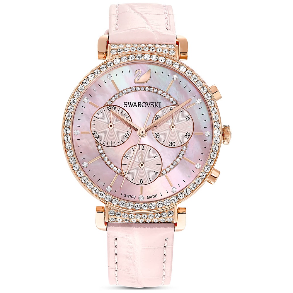 SWAROVSKI 施華洛世奇 Passage Chrono 送禮推薦 珍珠母貝計時女錶 手錶-36mm 5580352, , large