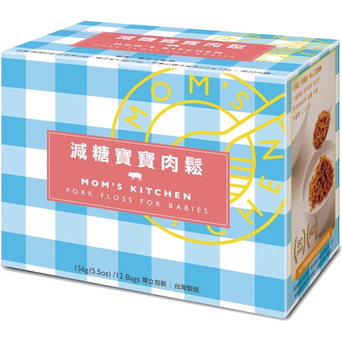 [ 媽媽的廚房 ] 寶寶專用肉鬆 (減糖口味) 156克 x 3盒, , large