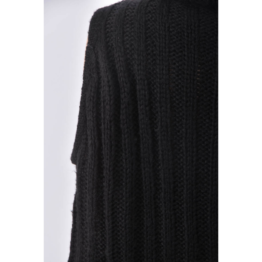 (L) 高領黑色毛衣二手衣, , large