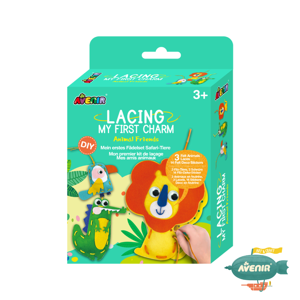 My First Lacing Kit Animals Friends, , large