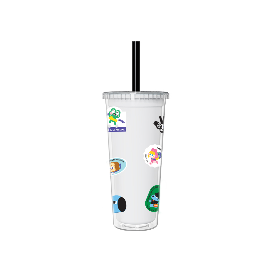 樂扣酷趣珍奶吸管隨行杯750ml, , large