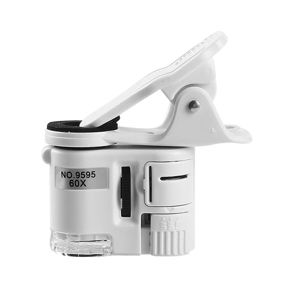 【SV61360】60倍LED手機夾式顯微放大鏡 迷你光學顯微鏡 可驗鈔 可調焦 攜帶, , large