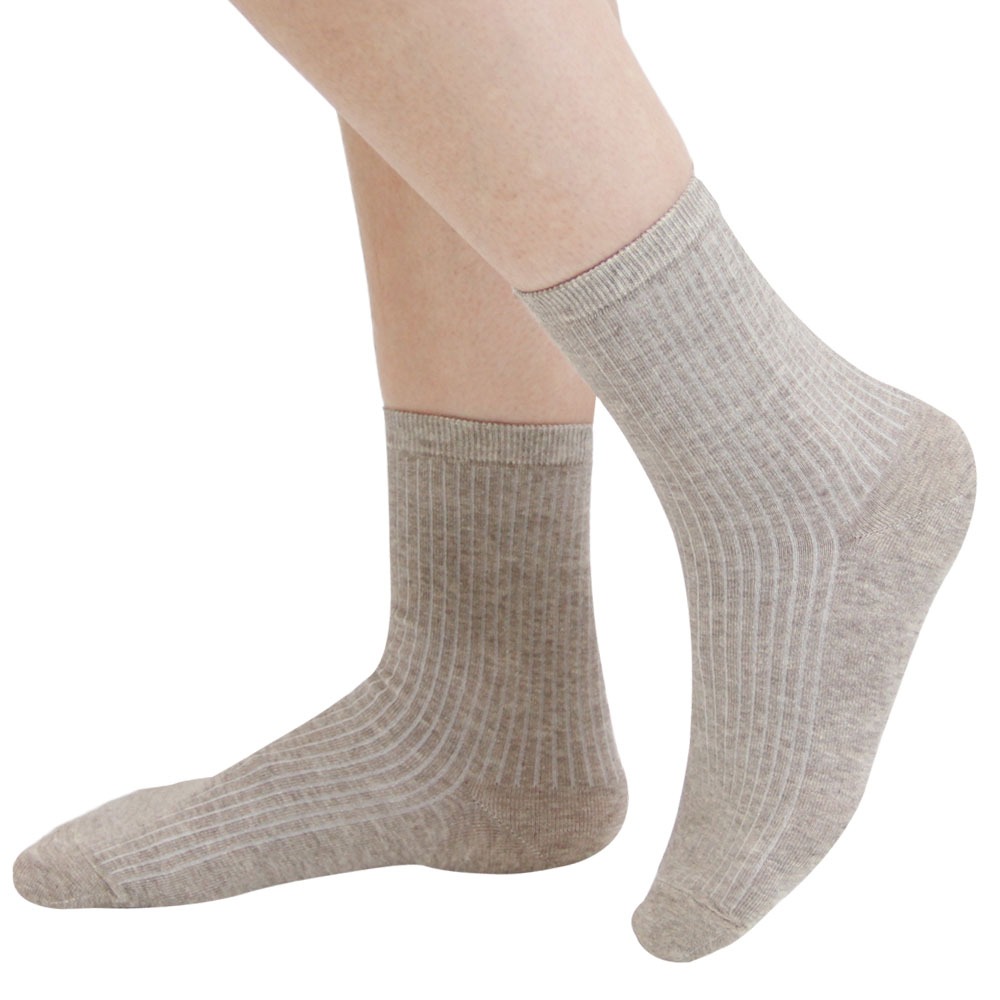 【D&G】直條暗紋3/4女襪<紅磚>D385 襪子 短襪, , large