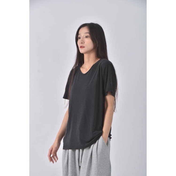 (M) habibi質感運動黑色短袖上衣二手衣, , large