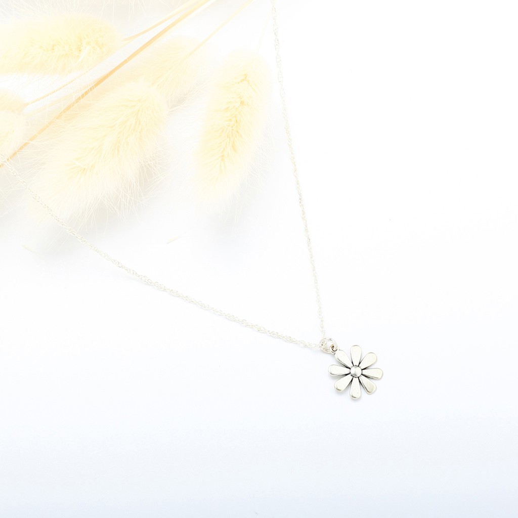 【Angel & Me】小花雛菊 Daisy Flower s925 純銀項鍊 生日 週年 畢業 情人節 聖誕節 禮物, , large