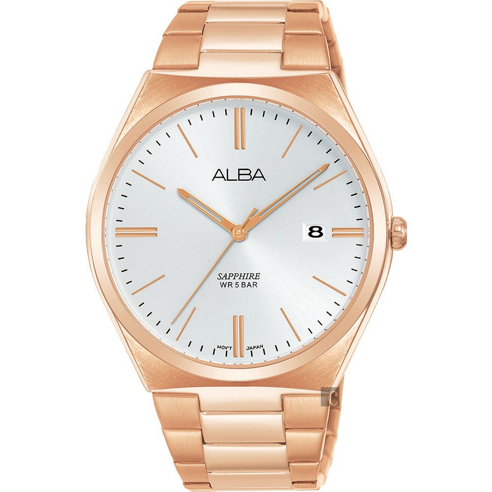 ALBA 雅柏 東京情人時尚手錶-銀x玫塊金/41mm VJ42-X286K(AS9J60X1), , large