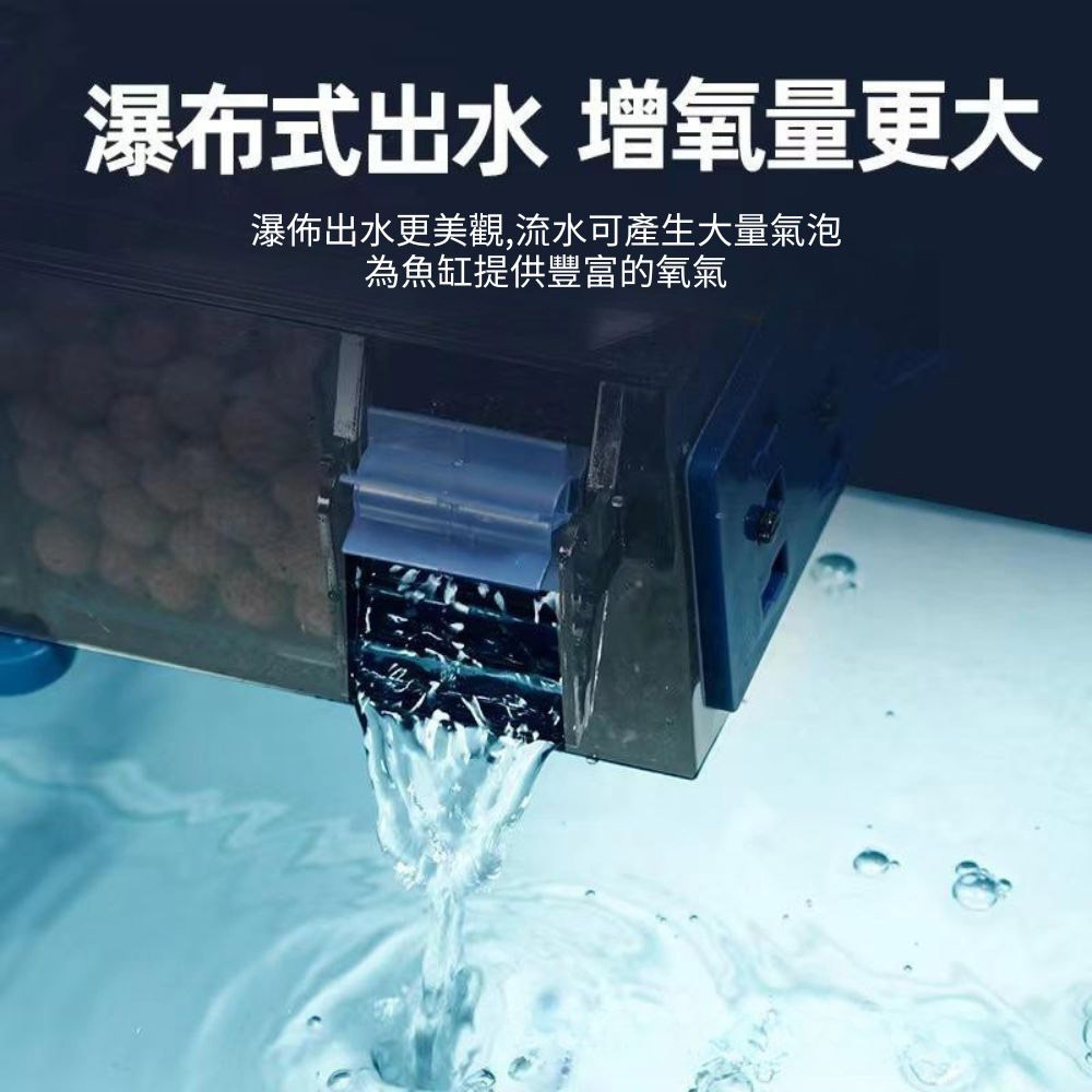 上濾滴流過濾器3格裸盒+配件(不含水泵濾材), , large