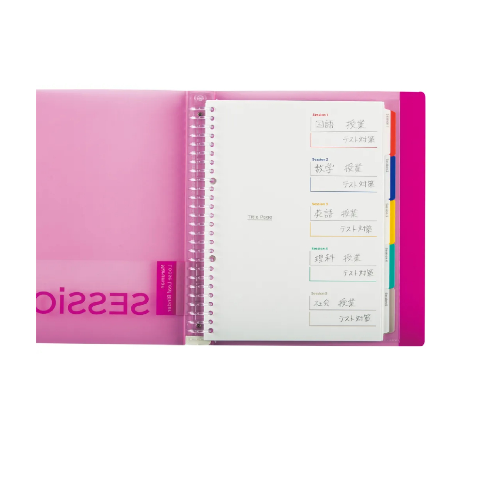 日本maruman SESSION 26孔夾/ B5-多色(MAR F310)淺紫, , large