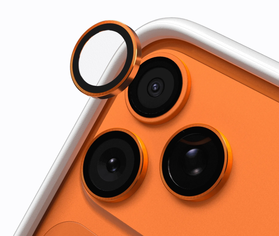 【RHINOSHIELD 犀牛盾】iPhone 17 Pro/PM鏡頭保護貼-橙