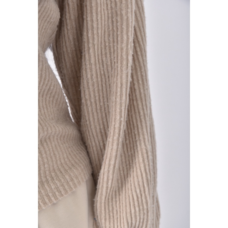 (S) air space lady質感杏色長袖上衣二手衣, , large