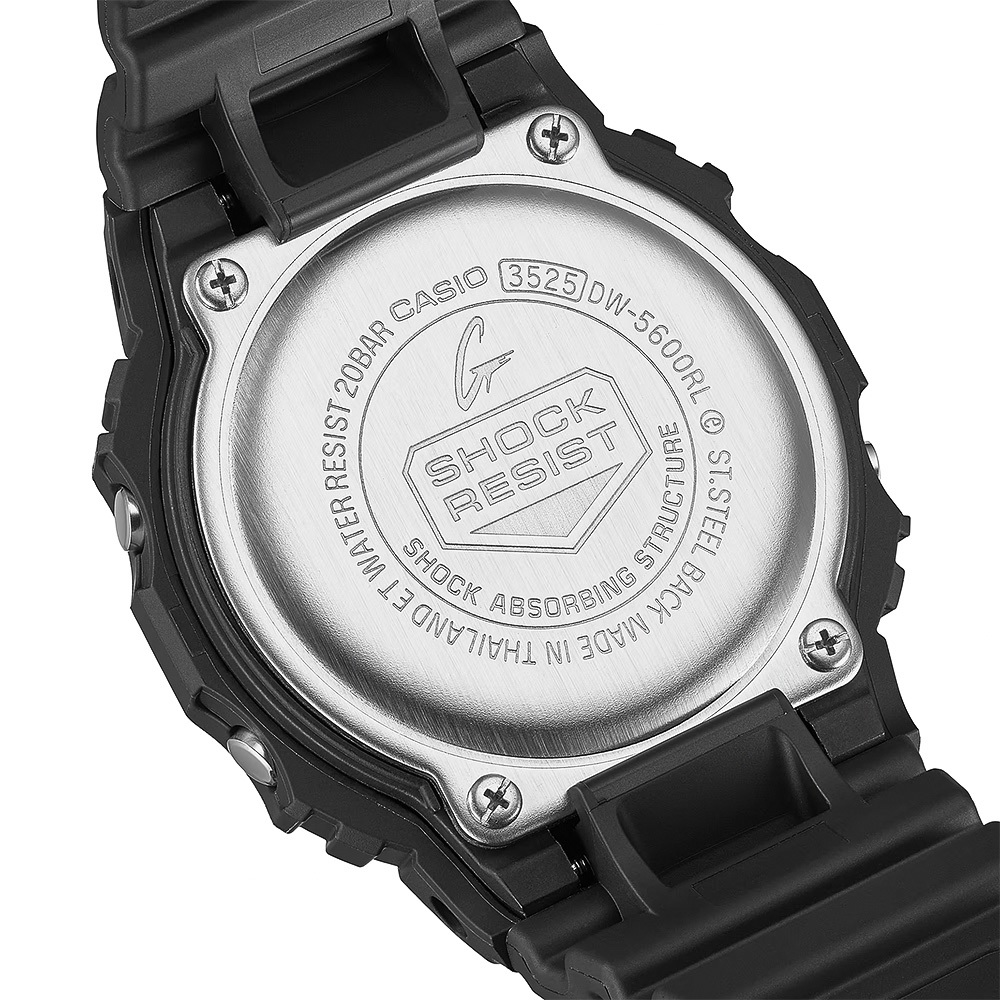 CASIO 卡西歐 G-SHOCK 經典配色方形電子錶 學生錶 DW-5600RL-1, , large