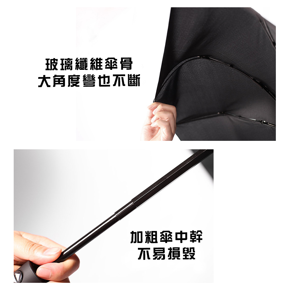 [凱得國際]KISSDIAMOND超輕量自動開收抗UV黑膠UPF50+晴雨傘KDU-001 天藍, 天藍, large