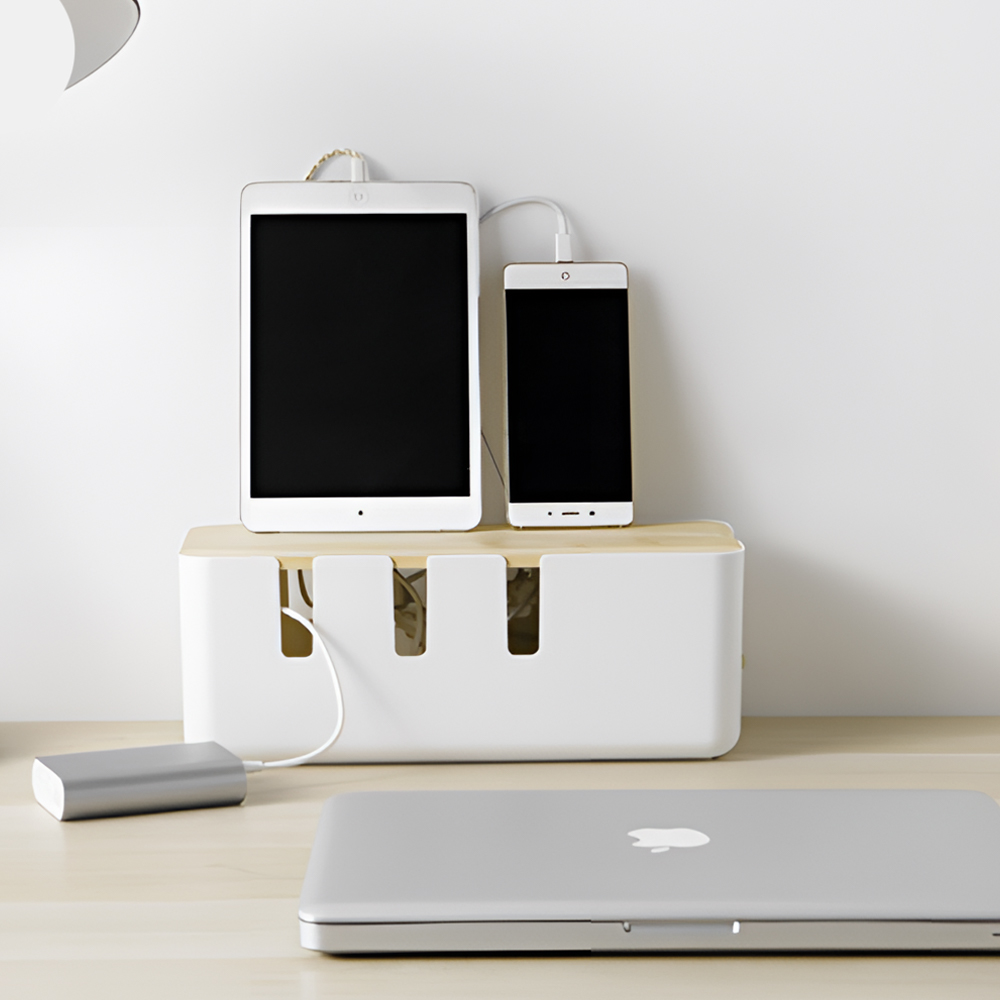 wooden-cable-organizer-box-white-oak, , large