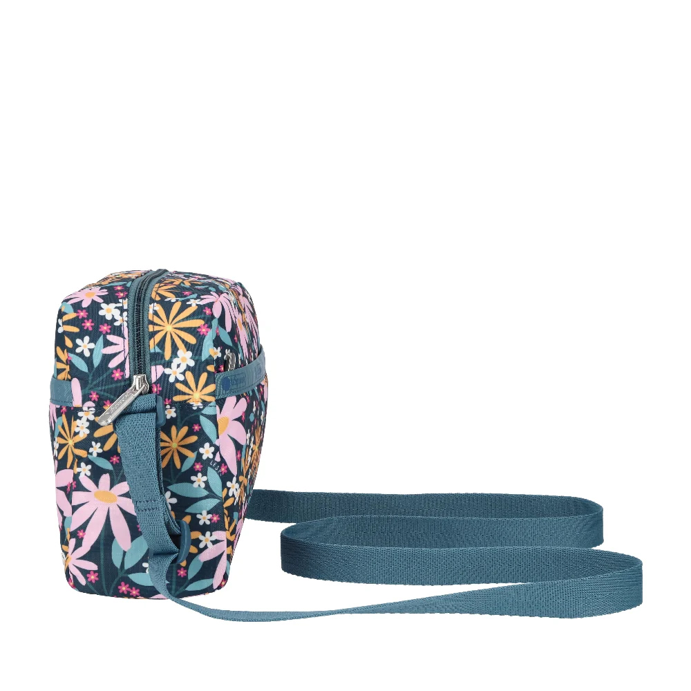 Lesportsac Daniella Crossbody 拉鍊斜背包 側背包 通勤隨身包 送禮 禮物 推薦 女包(復古雛菊), , large