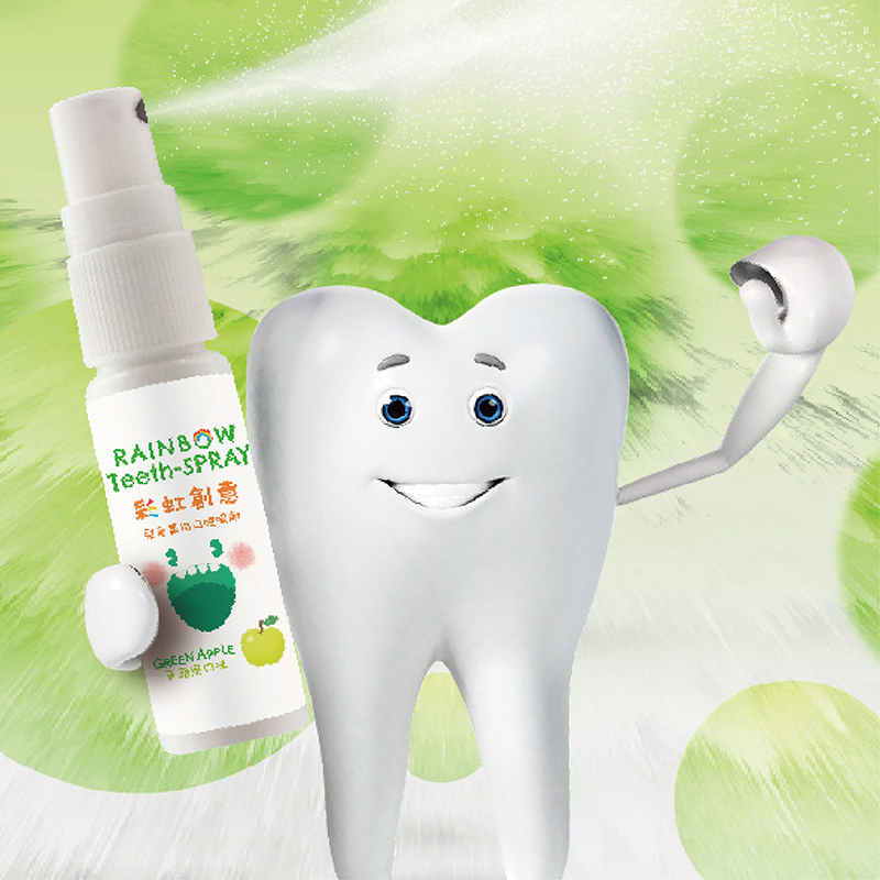 Luveta Rainbow Teeth-Spray Green apple, , large