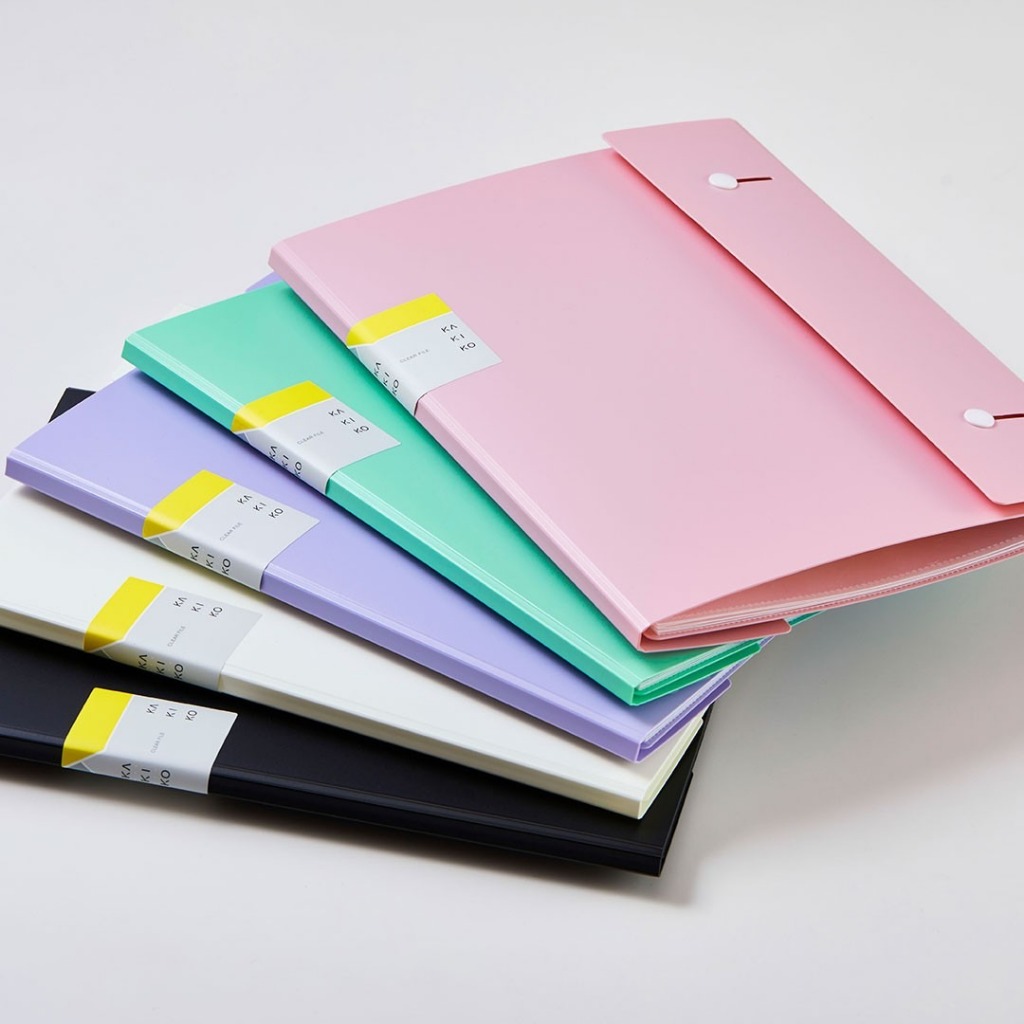 *需預訂【KING JIM】KAKIKO 8612單頁式風琴摺疊資料夾 16內袋(多色)薄荷綠, , large