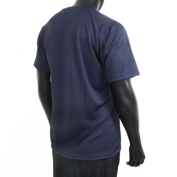 Asics 男女 短袖上衣 T恤 運動 休閒 輕量 吸濕 快乾 舒適 亞洲版 深藍 [2033B947-400], , large